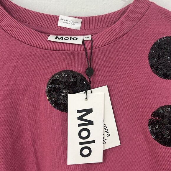 NWT Molo Sequin Dots Sweatshirt Size 12 - Picture 3 of 6